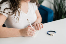 Load image into Gallery viewer, Blue Lapis Gemstone Bracelet
