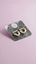 Load image into Gallery viewer, 14 kt Gold Plated Freshwater Pearl Drop Tassel Earrings
